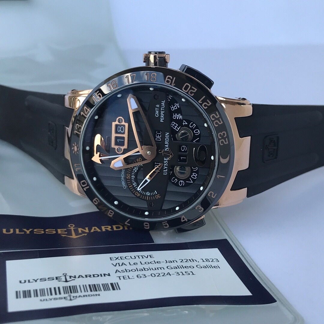 Top-grade watches 08089 Ulysse Nardin El Toro Men's Black Watch - 326-03-3