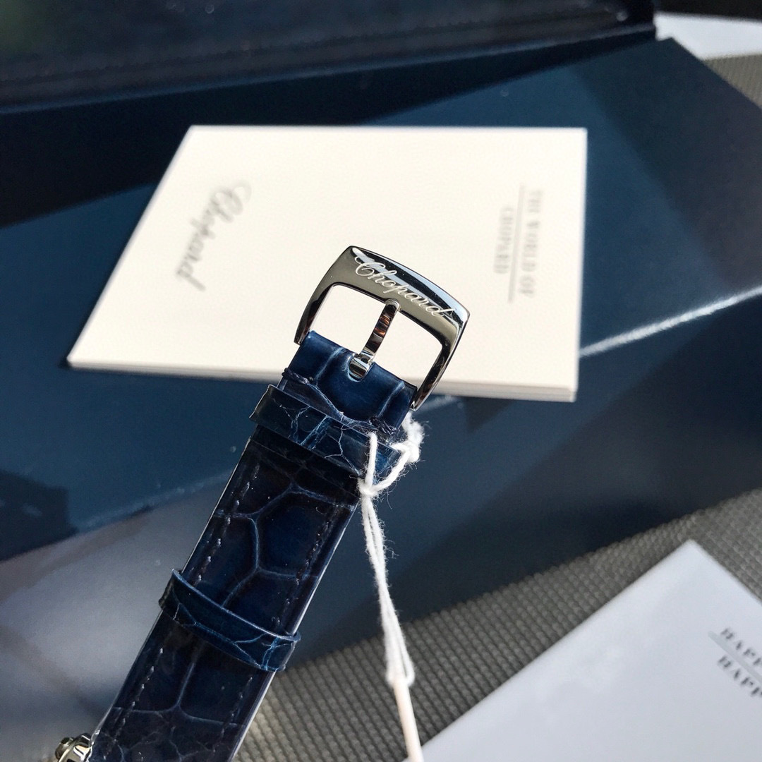 Chopard Happy Sport R. 8347 Stainless Steel, Natural Ruby Yellow & Blue Sapphire