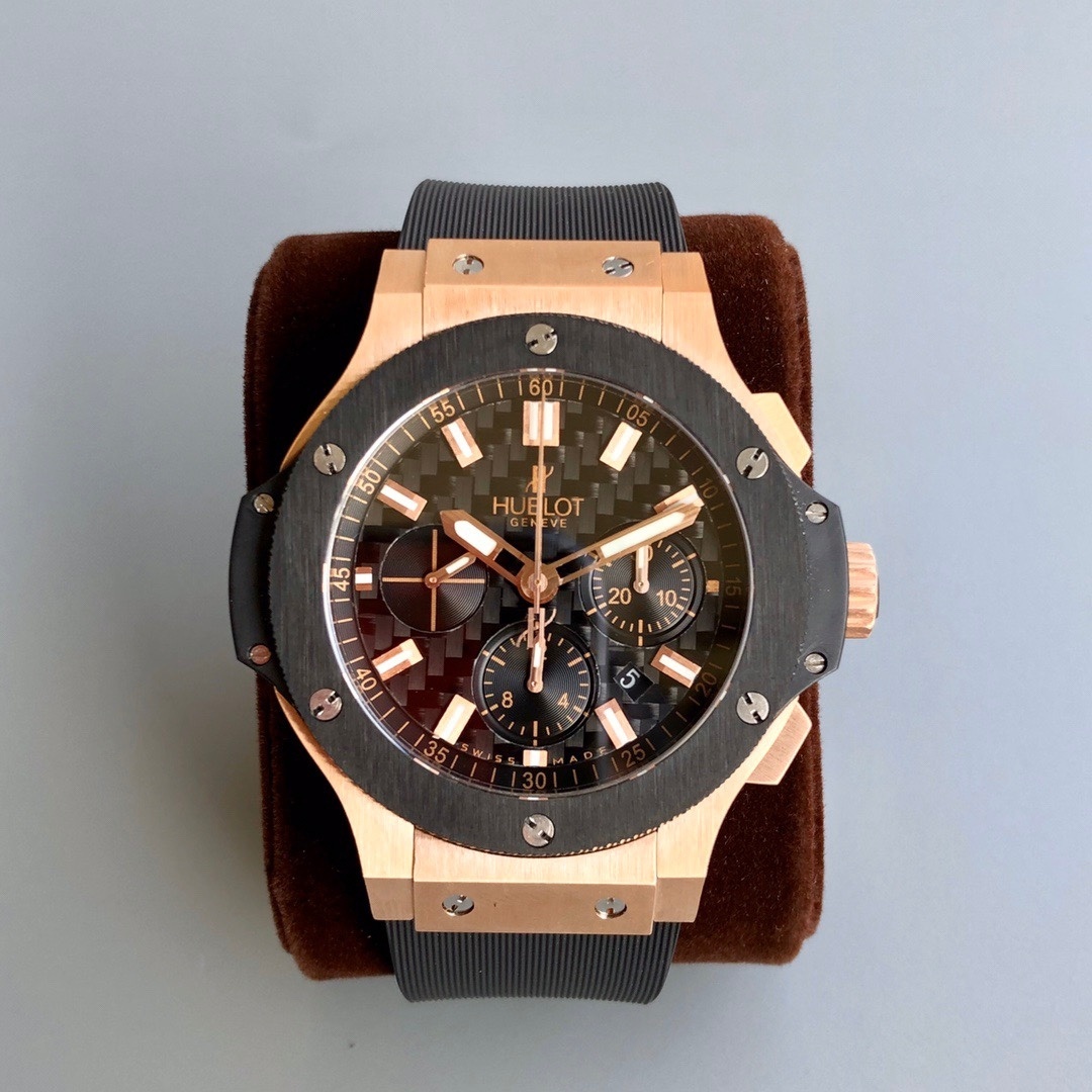Top-grade watches 08259 Hublot Big Bang Chronograph 44mm 301.PM.1780.RX Carbon Black Dial