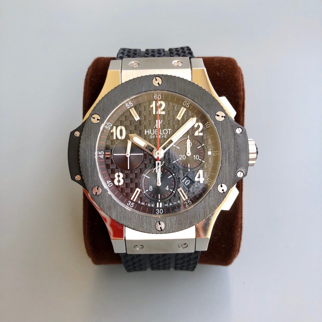 Top-grade watches 08299 HUBLOT Big Bang 301 SB 131 RX Chronograph Black Dial Mens 90285661