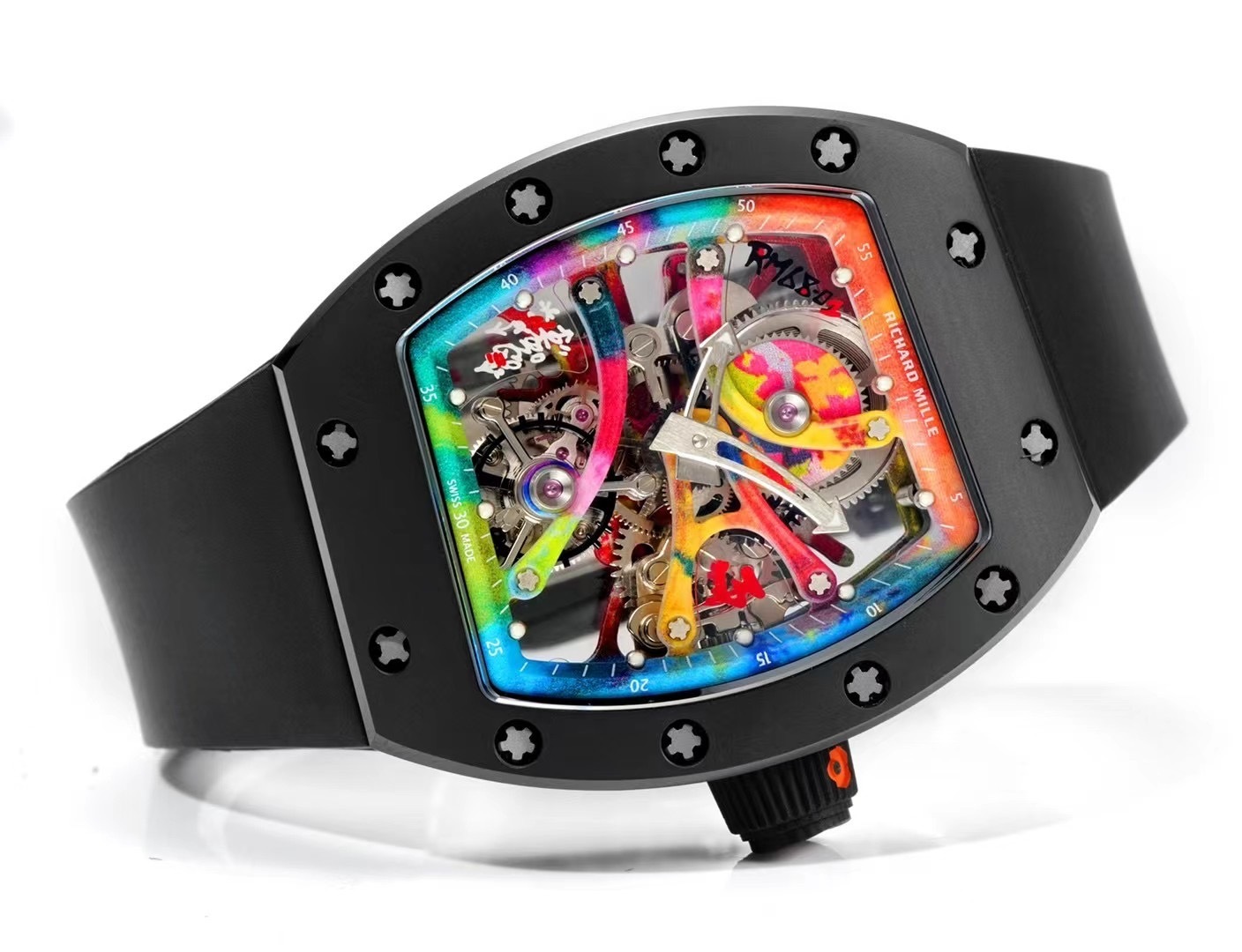 RICHARD MILLE BEST REPLICA WATCH RM68-01 FULL BLACK RM FACTORY 45MM