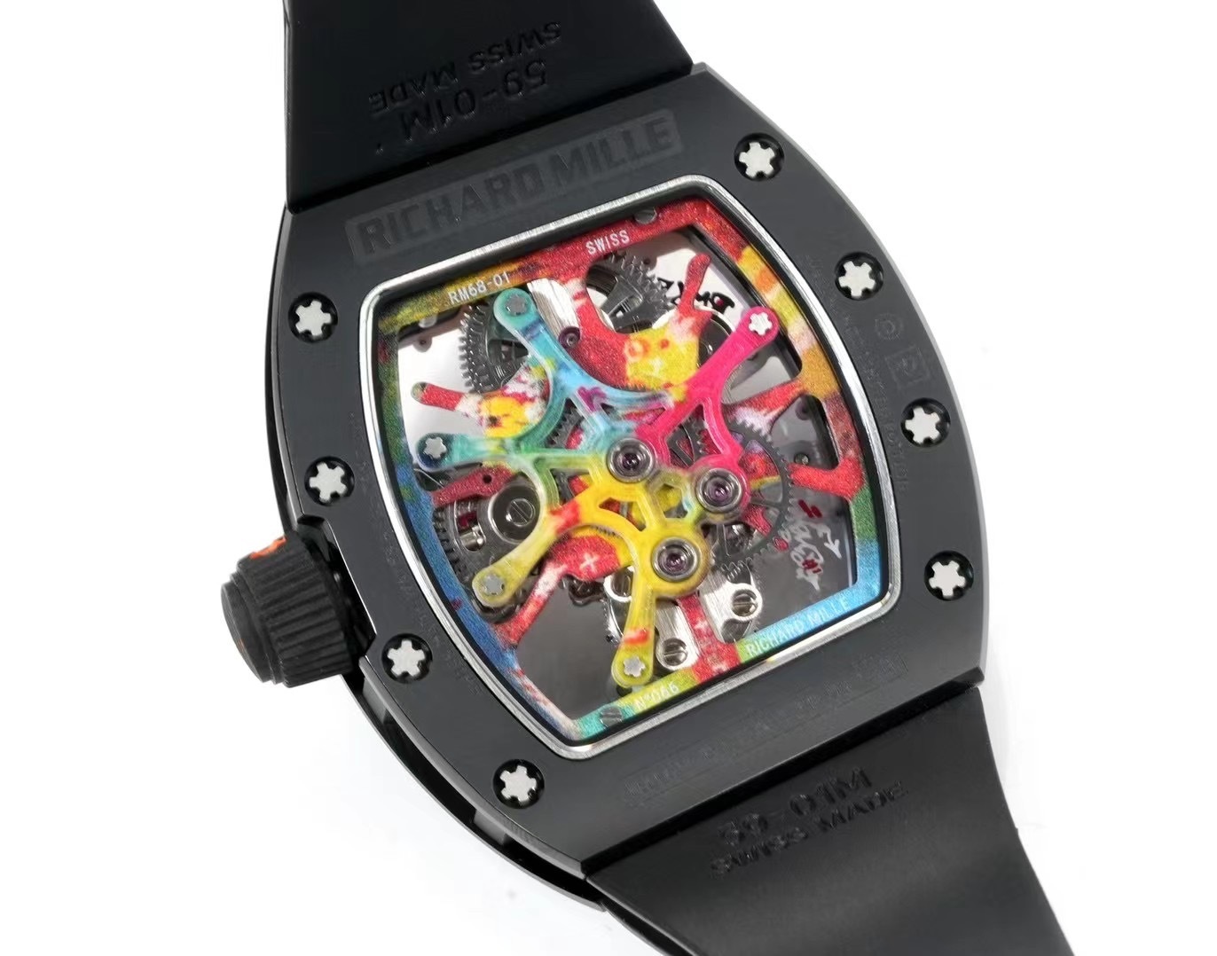RICHARD MILLE BEST REPLICA WATCH RM68-01 FULL BLACK RM FACTORY 45MM