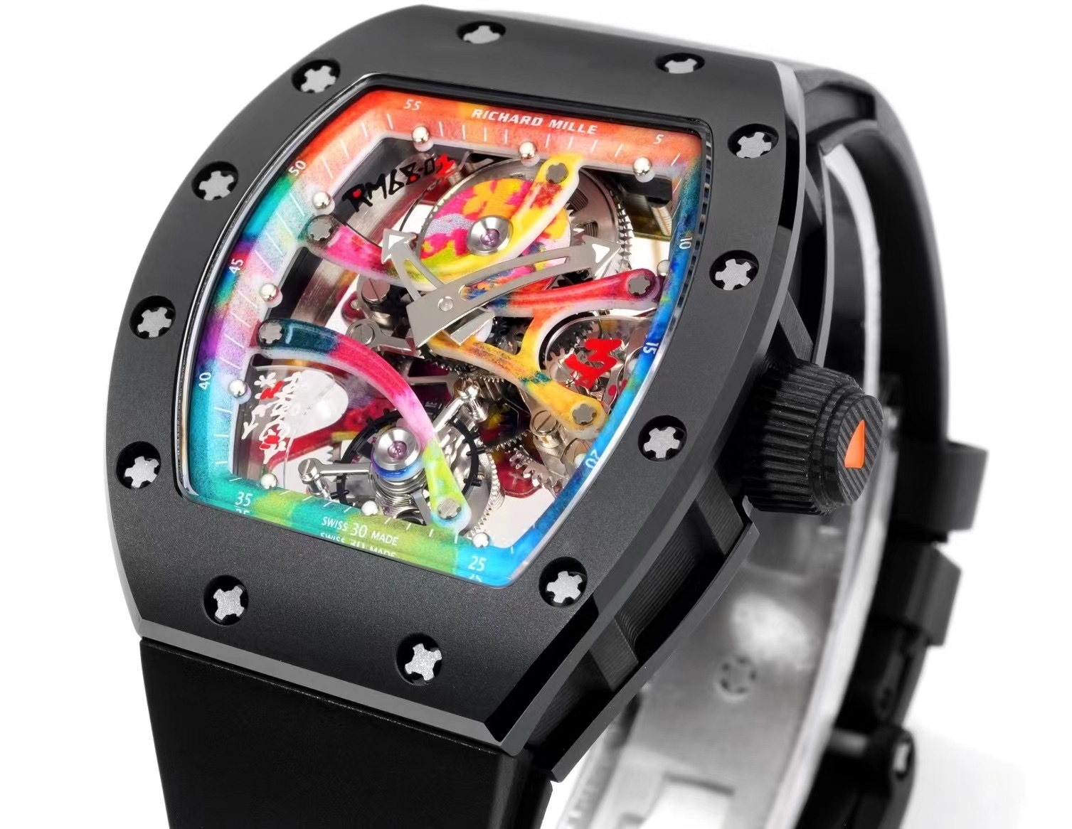 RICHARD MILLE BEST REPLICA WATCH RM68-01 FULL BLACK RM FACTORY 45MM