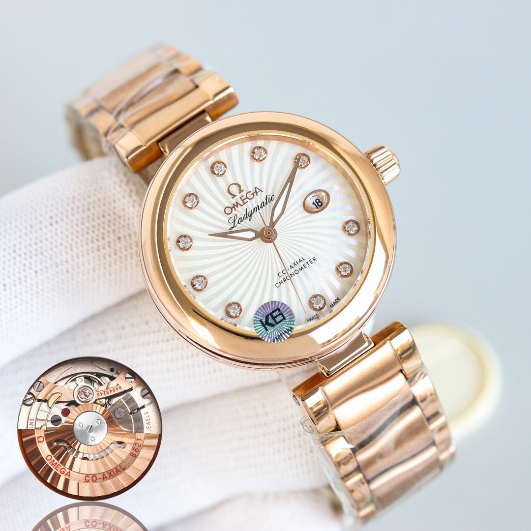 Omega  De Ville Ladymatic Women's Watch 425.25.34.20.55.001