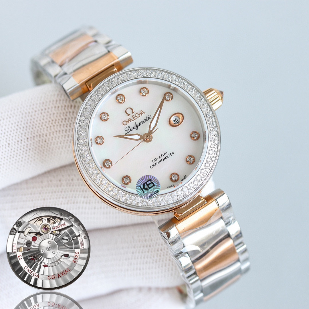 Omega  De Ville Ladymatic Women's Watch 425.25.34.20.55.001