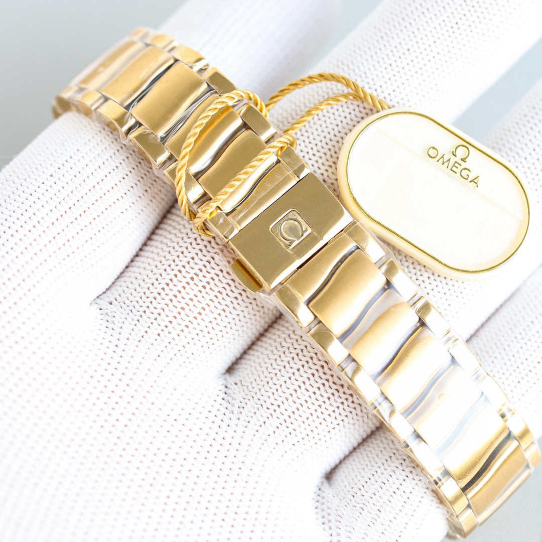 Omega De Ville Ladymatic Rose Gold Black Dial 34mm 425.60.34.20.51.001