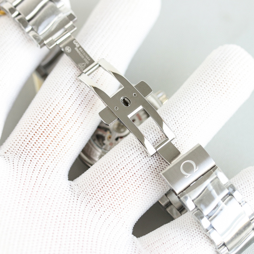 Omega Deville Ladymatic Co-Axial Chronometer Stainless Steel Black Face Watch