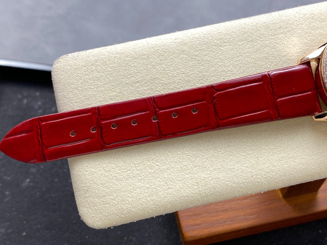 Top-notch watch 00419 Vacheron Constantin Egerie Moon Phase 37mm Pink Rose Gold Diamond Paved Dial 8006F/000R-B976 - BRAND NEW