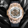 Hublot Big Bang Sang Bleu II King Gold White Watch 45mm Skeleton Dial NEW UNWORN