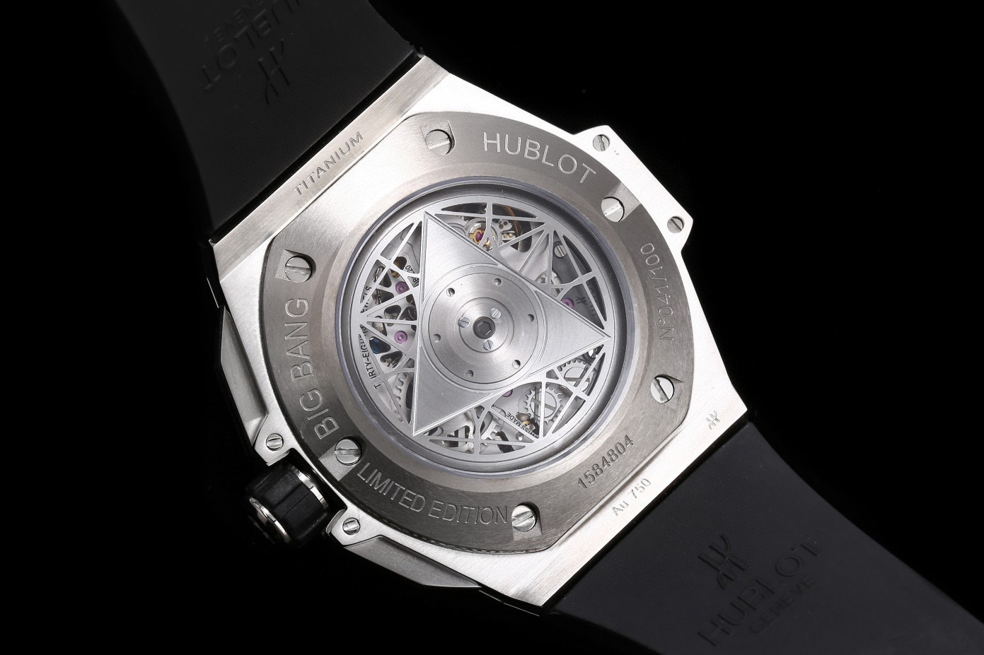Hublot Sang Bleu Black Dial Watch 45mm eta7750 Automatic