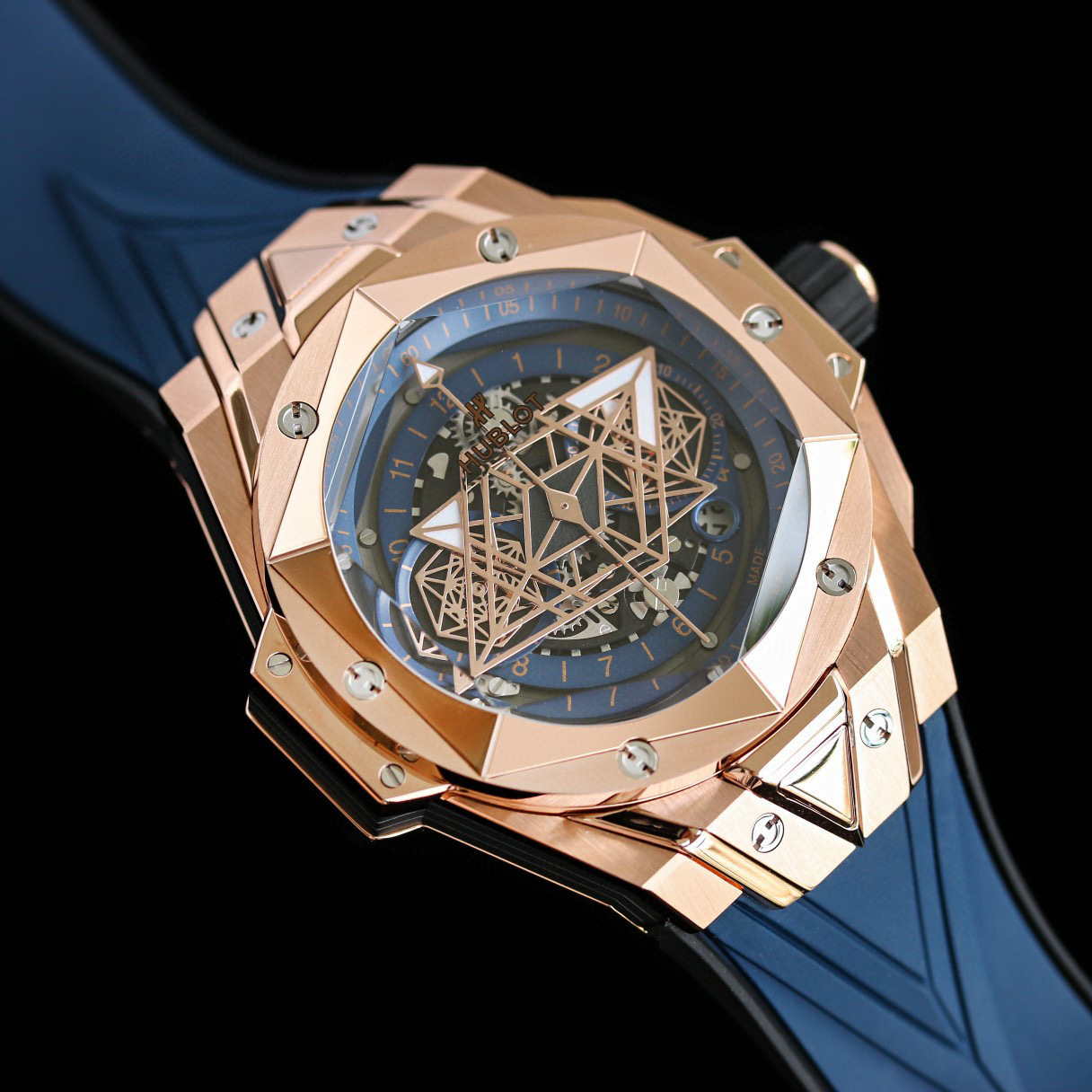 Hublot Big Bang Sang Bleu II King Rose Gold Blue 418.0X.5108.RX Chronograph 45mm