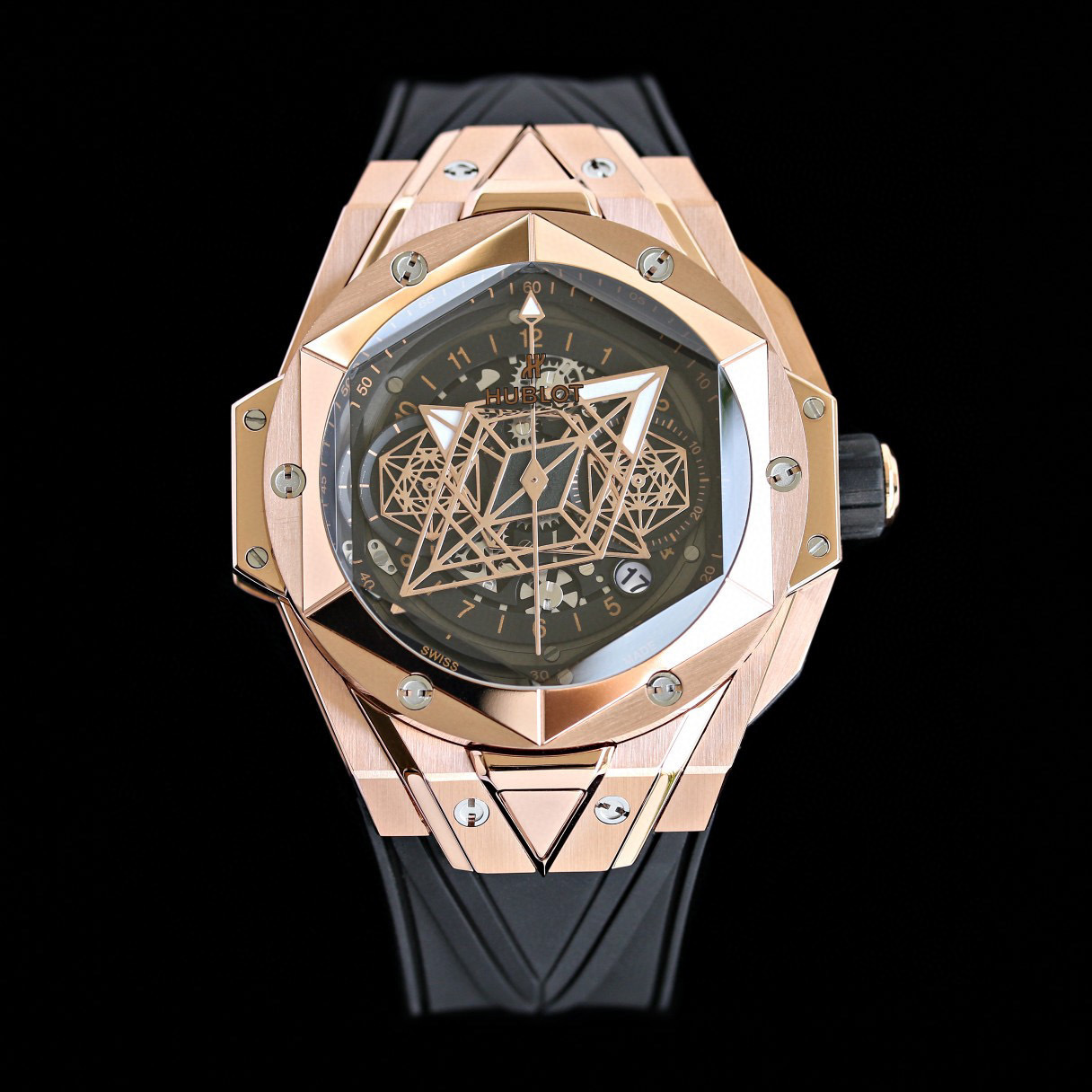 Hublot Big Bang Sang Bleu II King Gold Black Dial Best Hublot Big Bang Sang Bleu II King Gold Black Dial Best