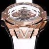 Hublot Big Bang Sang Bleu II King Gold White Watch 45mm Skeleton Dial NEW UNWORN