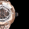 Hublot Big Bang Sang Bleu II King Gold White Watch 45mm Skeleton Dial NEW UNWORN