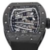 RICHARD MILLE RM59-01 WATCH BLACK CARBON CASE BLACK DIAL TOURBILLON 43x50MM