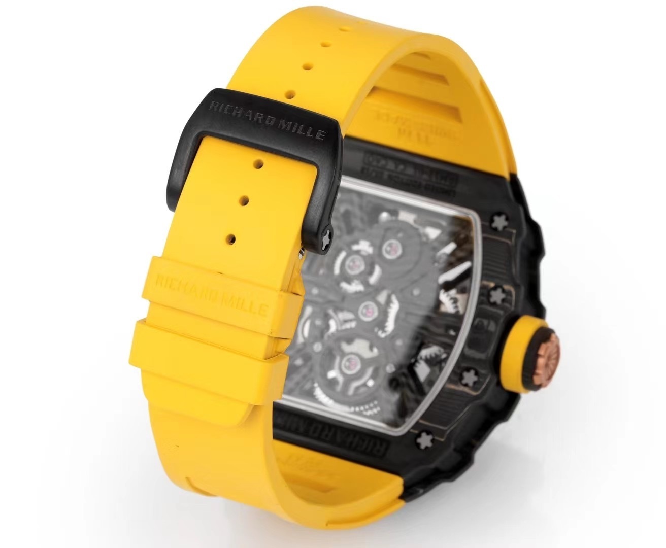 Top-notch watch 00829 Richard Mille watch good price RM 012-01 Carbon TPT Yellow