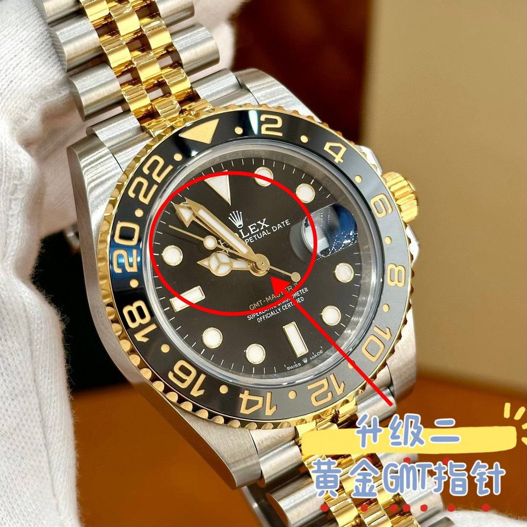 Rolex 126713GRNR GMT-Master II Black Dial Two-Tone 40mm .
