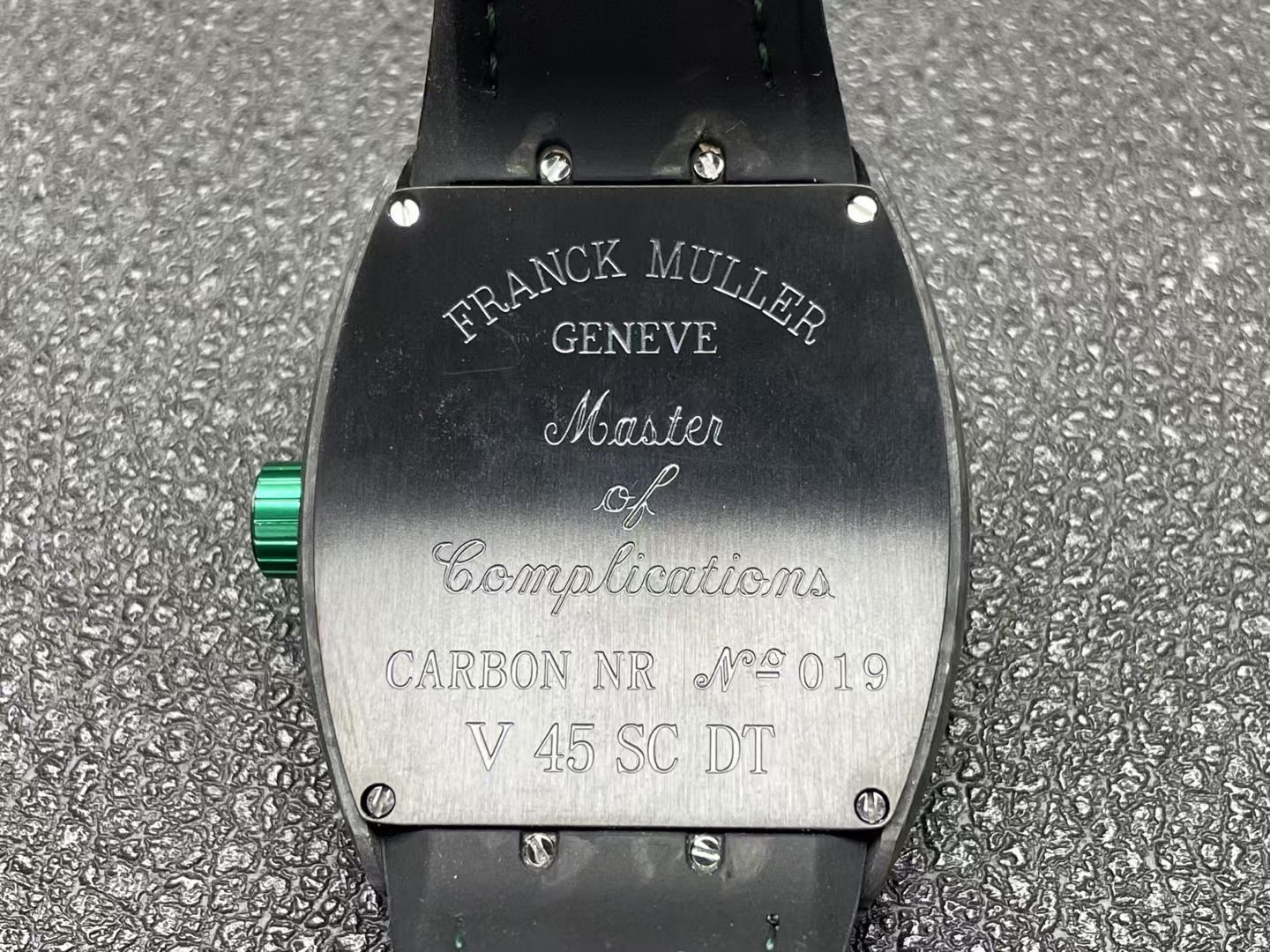 Franck Muller Vanguard Classic Carbon Black Dial Watch, 44mm x 53.7mm