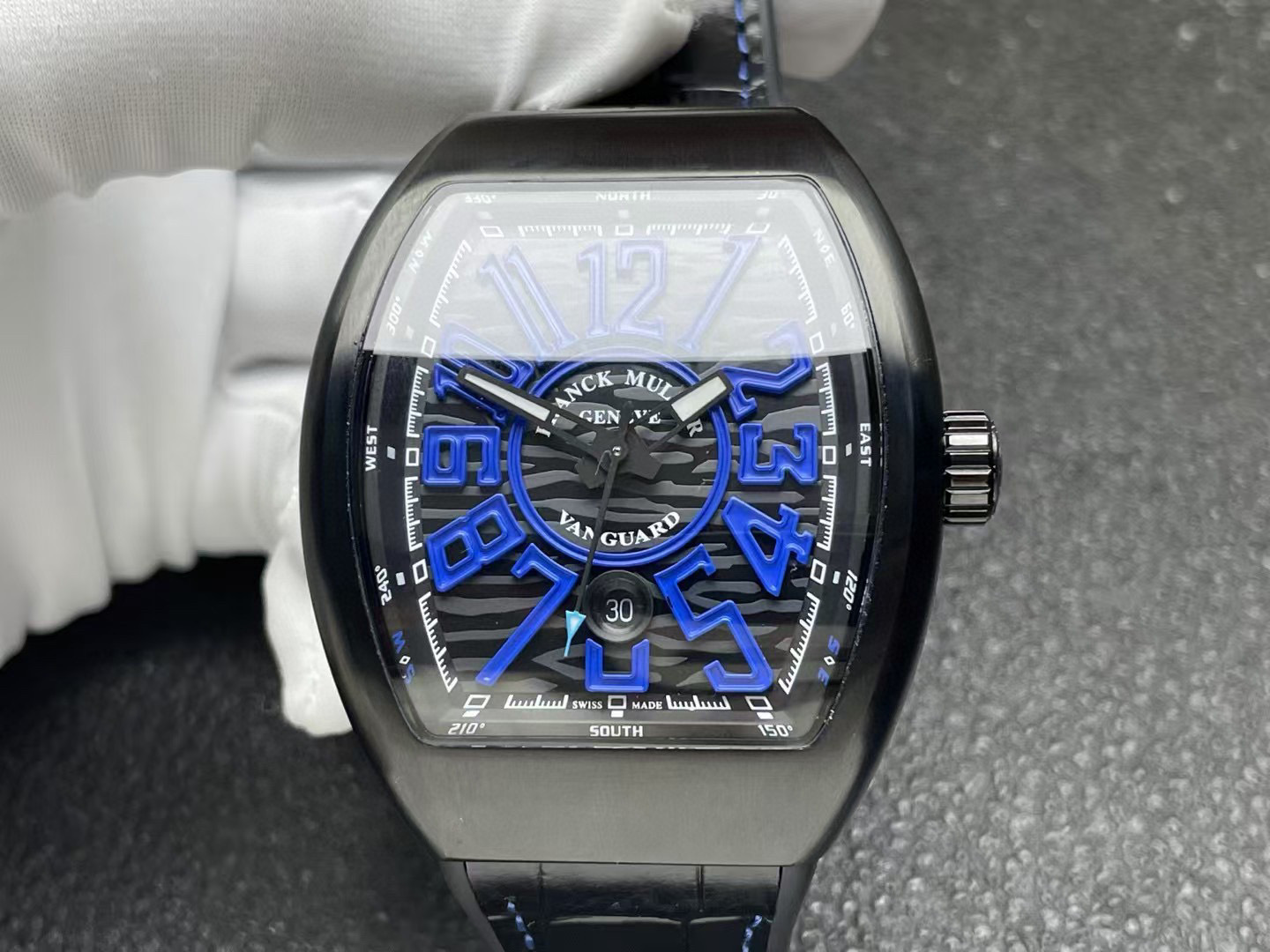 Franck Muller Vanguard 44MM Forged Carbon Automatic V45SCCBNRCARBBL