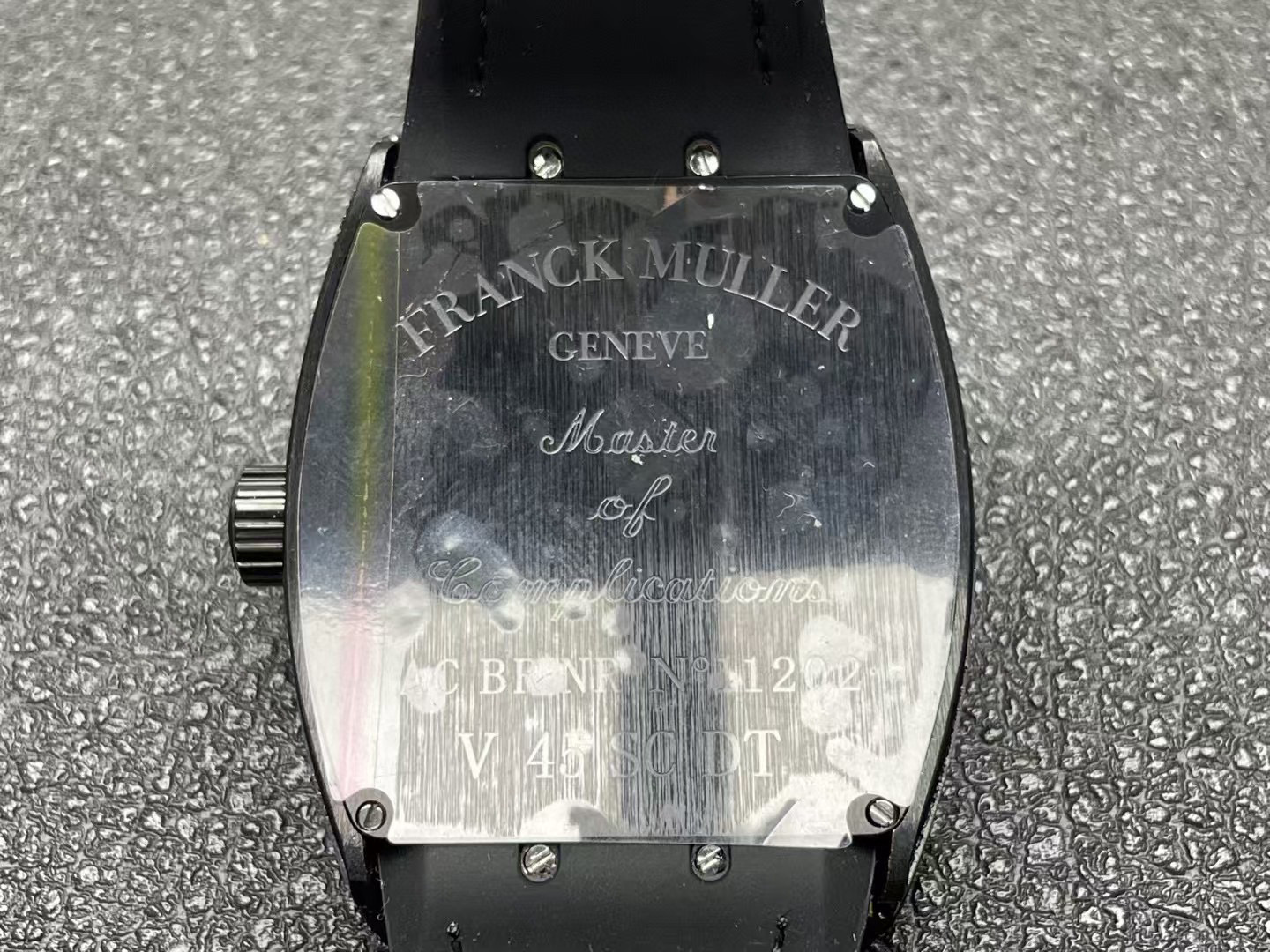 Franck Muller Vanguard Loes Van Delft V43 SC LVD Skull Limited Edition Watch rough black border