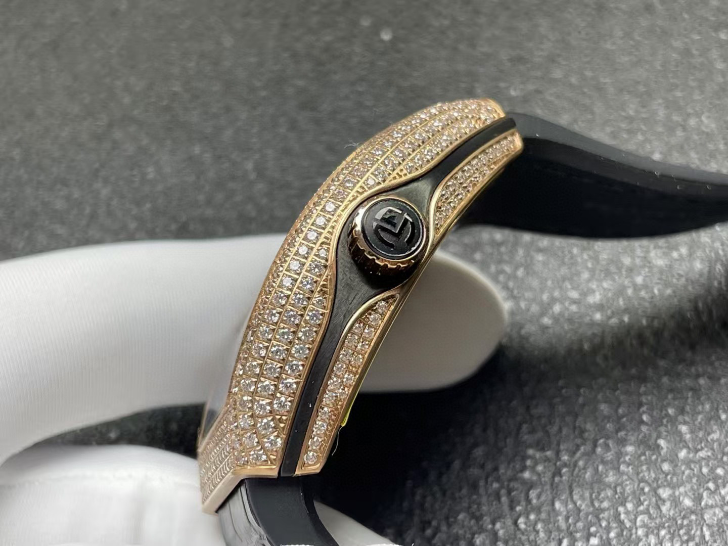 Top watch 00229 Franck Muller Vanguard Loes Van Delft V43 SC LVD Skull Limited Edition Watch gold border