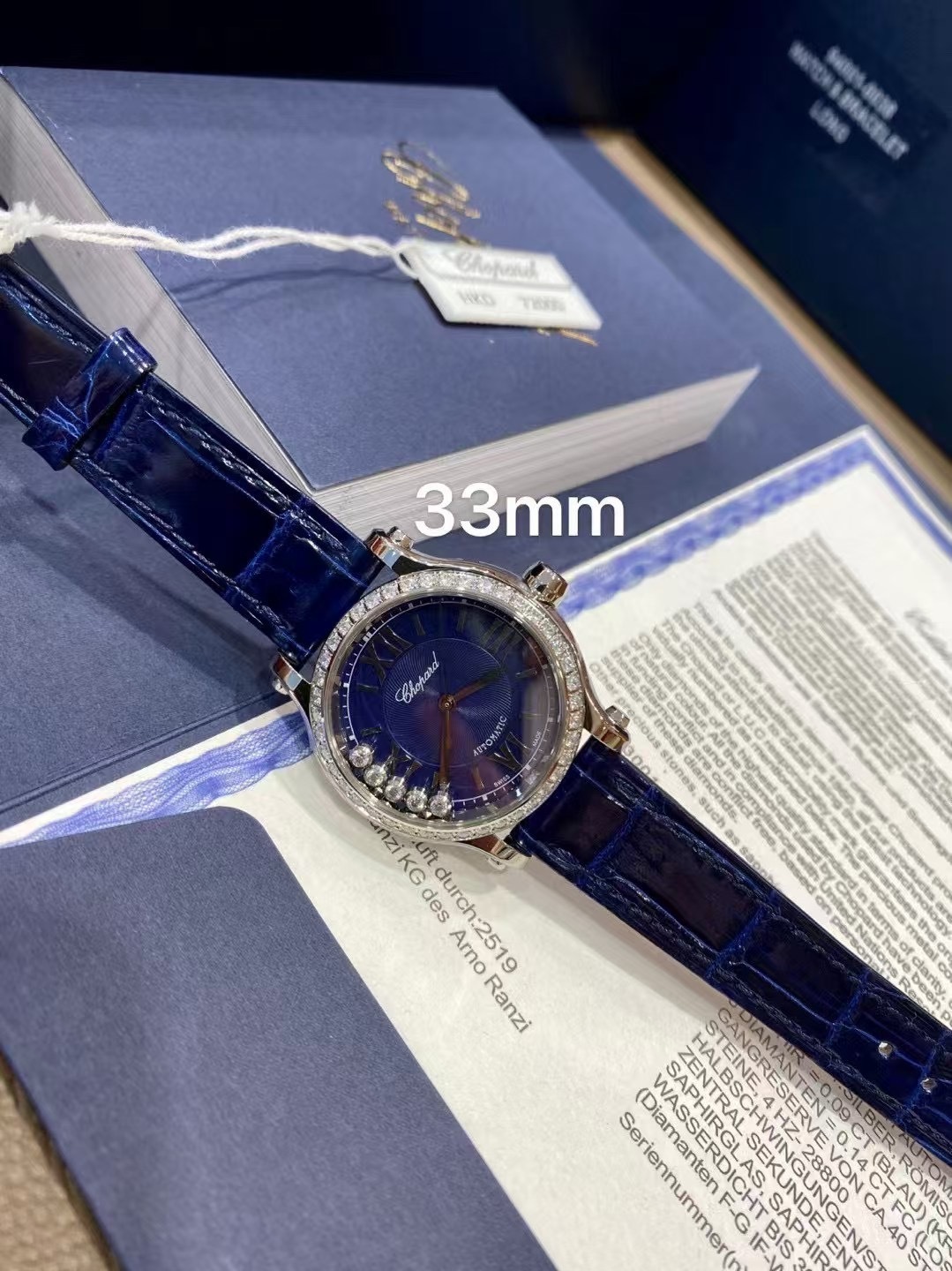 Chopard Happy Sport Blue Women's Watch - 278573-3008