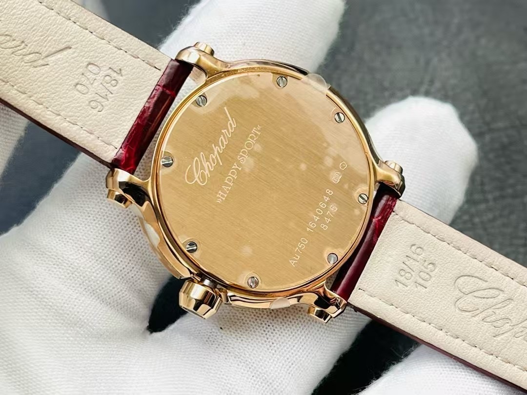 Chopard Happy Sport 18k Rose Gold and Diamond Watch