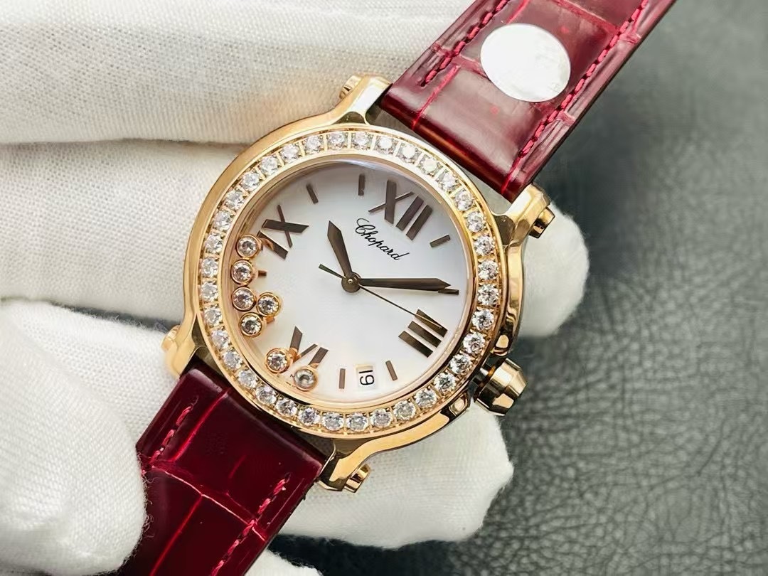 Chopard Happy Sport 18k Rose Gold and Diamond Watch