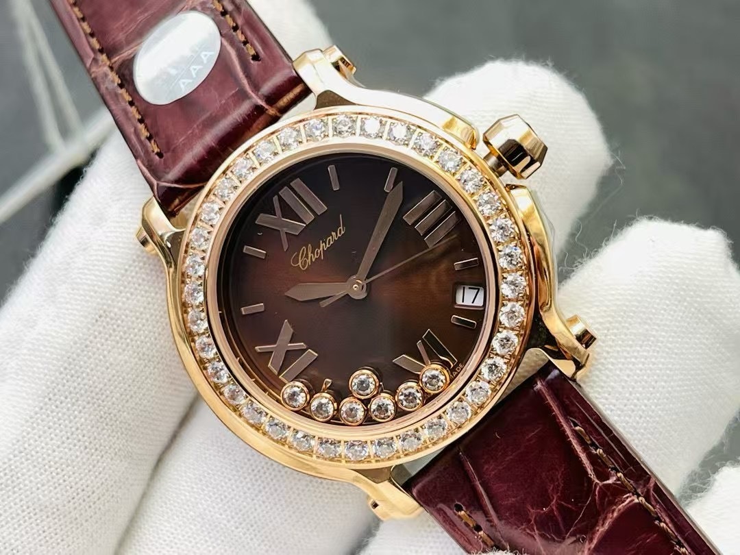 Chopard Happy Sport Brown Women's Watch - 277473-5008