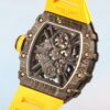 Top watch 00509 Richard Mille RM12-01 Tourbillon Replica Watch yellow rubber band