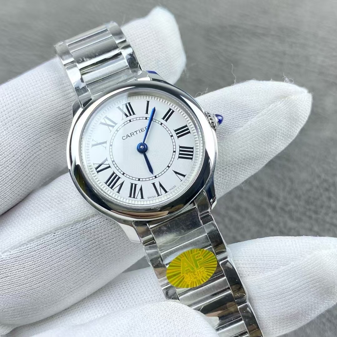 Cartier  Ronde Must De Cartier 29mm Silver Dial Steel Women's Watch WSRN0033