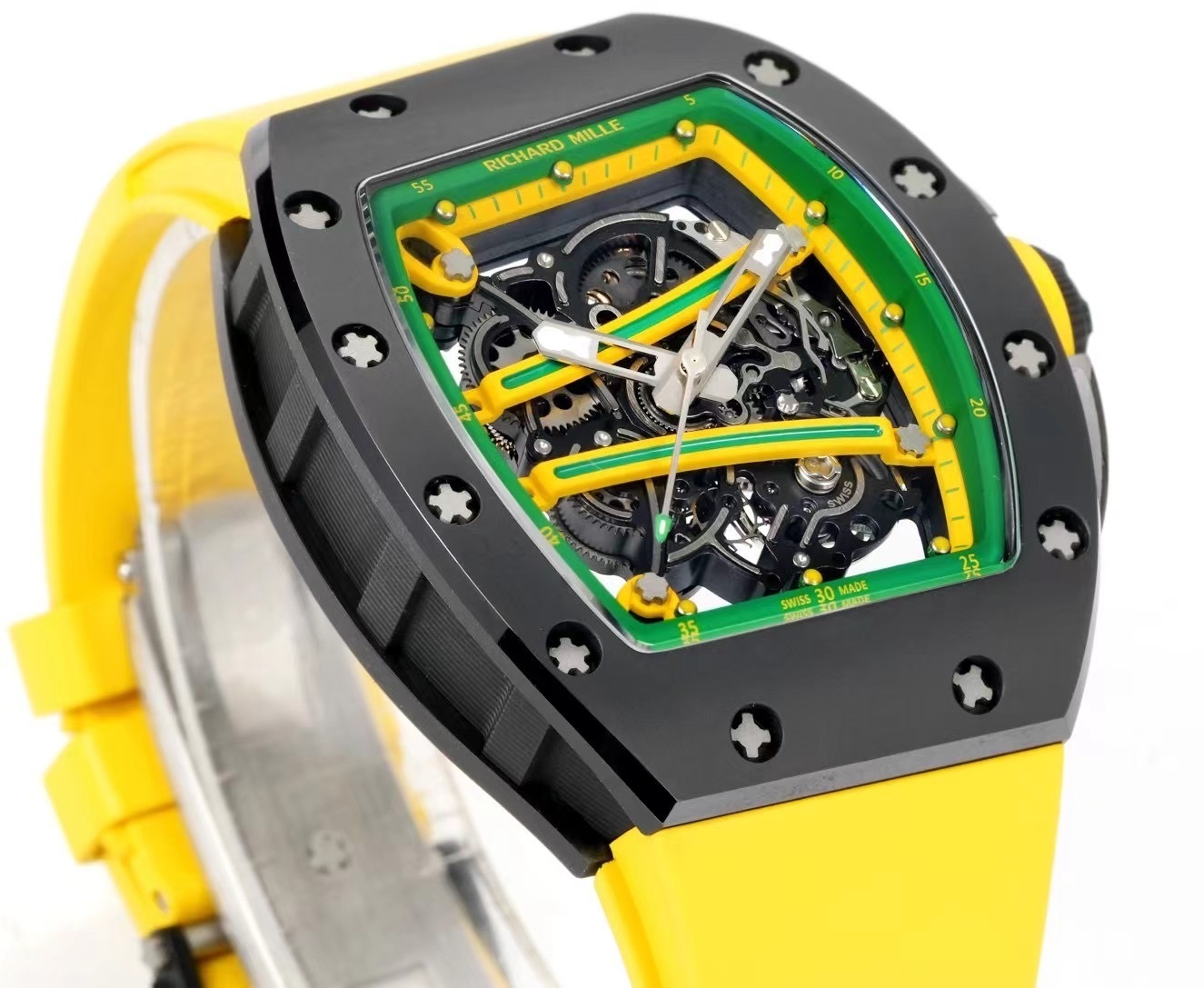 Richard Mille - Yohan Blake Richard Mille Yohan Blake Ceramic Manual WInding Yellow RM 61-01 - BRAND NEW