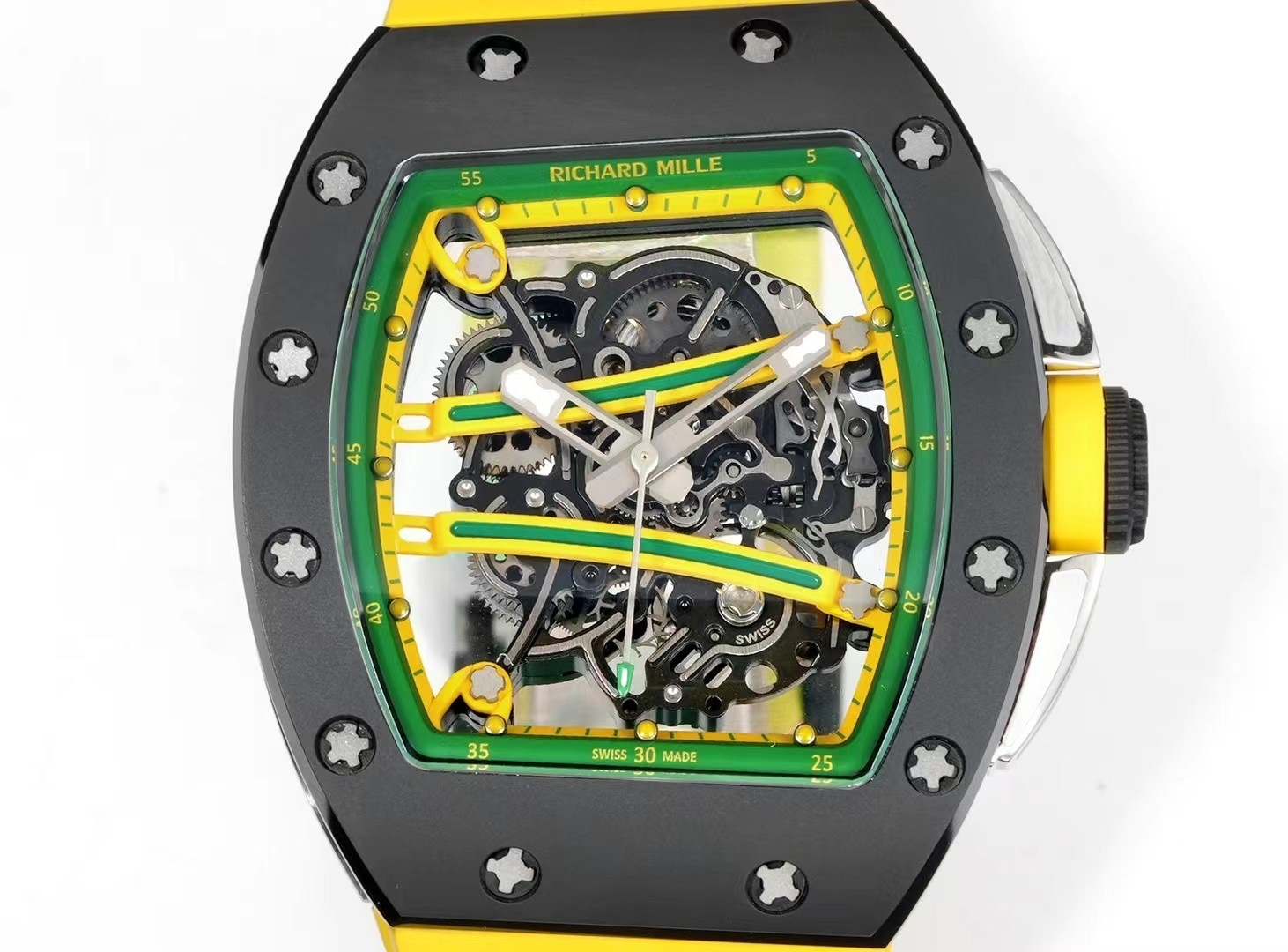 Richard Mille - Yohan Blake Richard Mille Yohan Blake Ceramic Manual WInding Yellow RM 61-01 - BRAND NEW