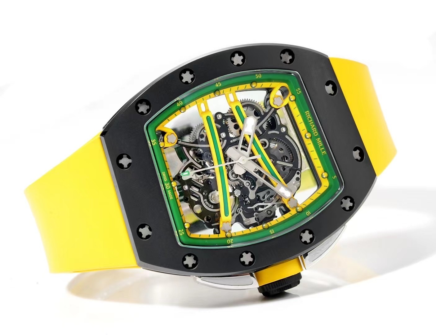 Richard Mille - Yohan Blake Richard Mille Yohan Blake Ceramic Manual WInding Yellow RM 61-01 - BRAND NEW