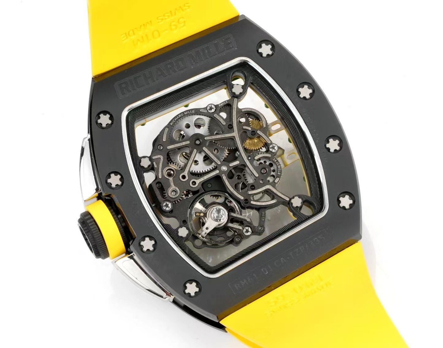 Richard Mille - Yohan Blake Richard Mille Yohan Blake Ceramic Manual WInding Yellow RM 61-01 - BRAND NEW