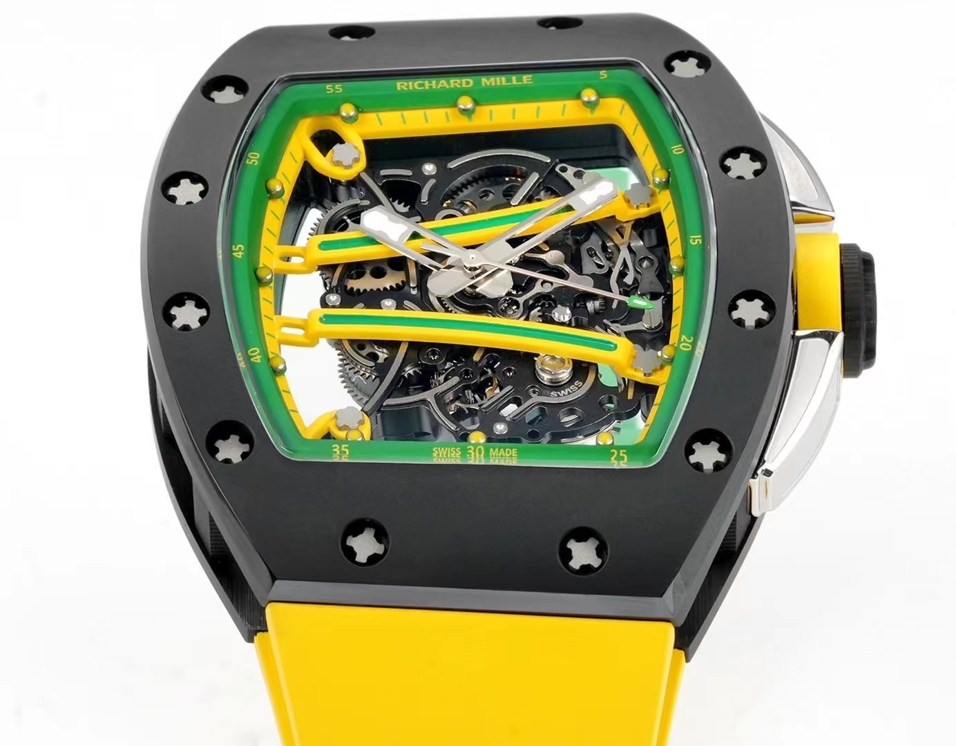 Richard Mille - Yohan Blake Richard Mille Yohan Blake Ceramic Manual WInding Yellow RM 61-01 - BRAND NEW