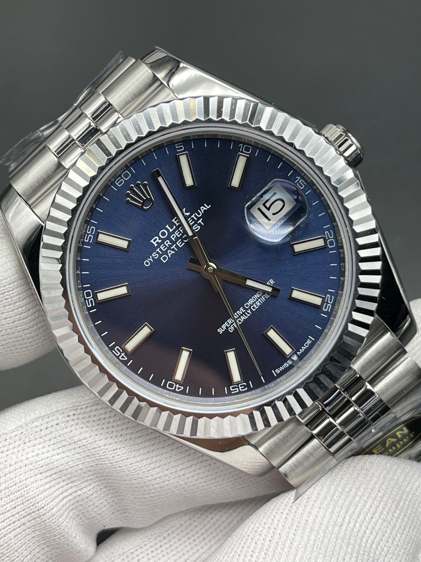 Rolex Datejust 41mm Blue Dial Watch Ref# 126334