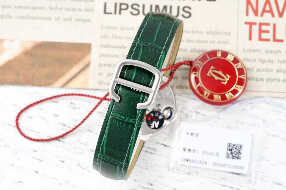 Cartier Ballon Bleu 40mm Watch, Dark Green Dial