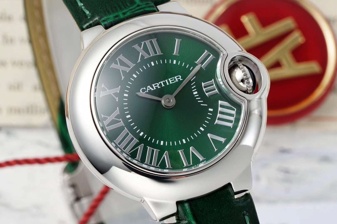 Cartier Ballon Bleu 40mm Watch, Dark Green Dial