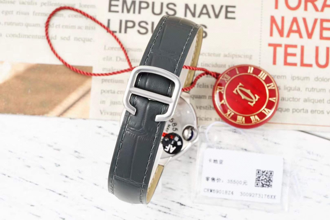 Cartier Ballon Bleu Automatic StainlessSteel 42mm Black Dial Mens Watch WSBB0003