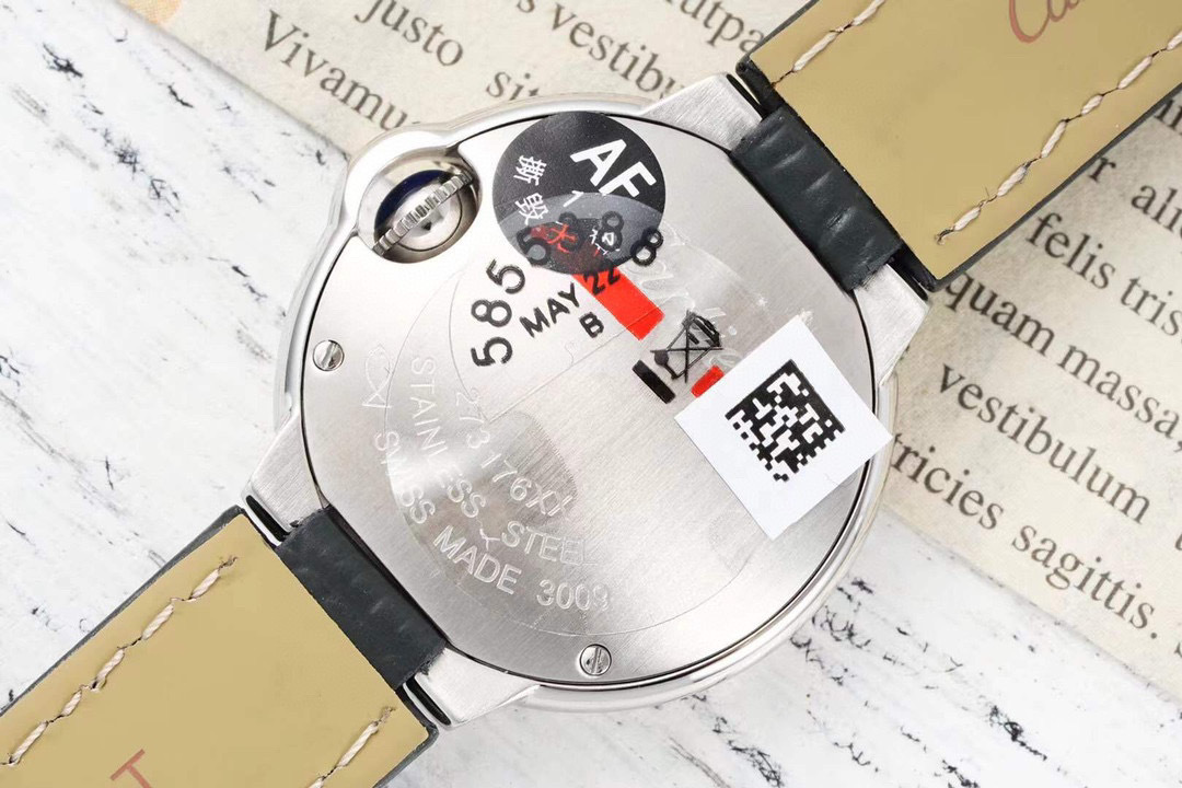 Cartier Ballon Bleu Automatic StainlessSteel 42mm Black Dial Mens Watch WSBB0003