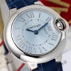 Cartier Ballon Bleu Steel Silver Color Dial 28mm Quartz Women’s Watch W69010Z4