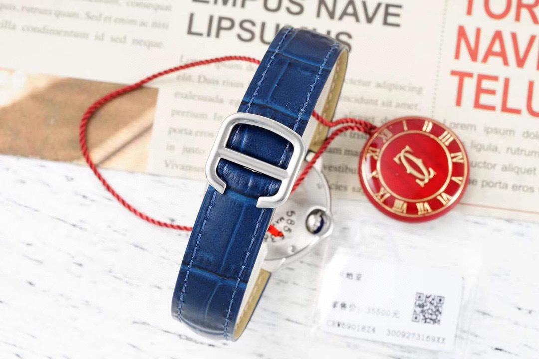 Cartier Ballon Bleu Steel Silver Color Dial 28mm Quartz Women’s Watch W69010Z4