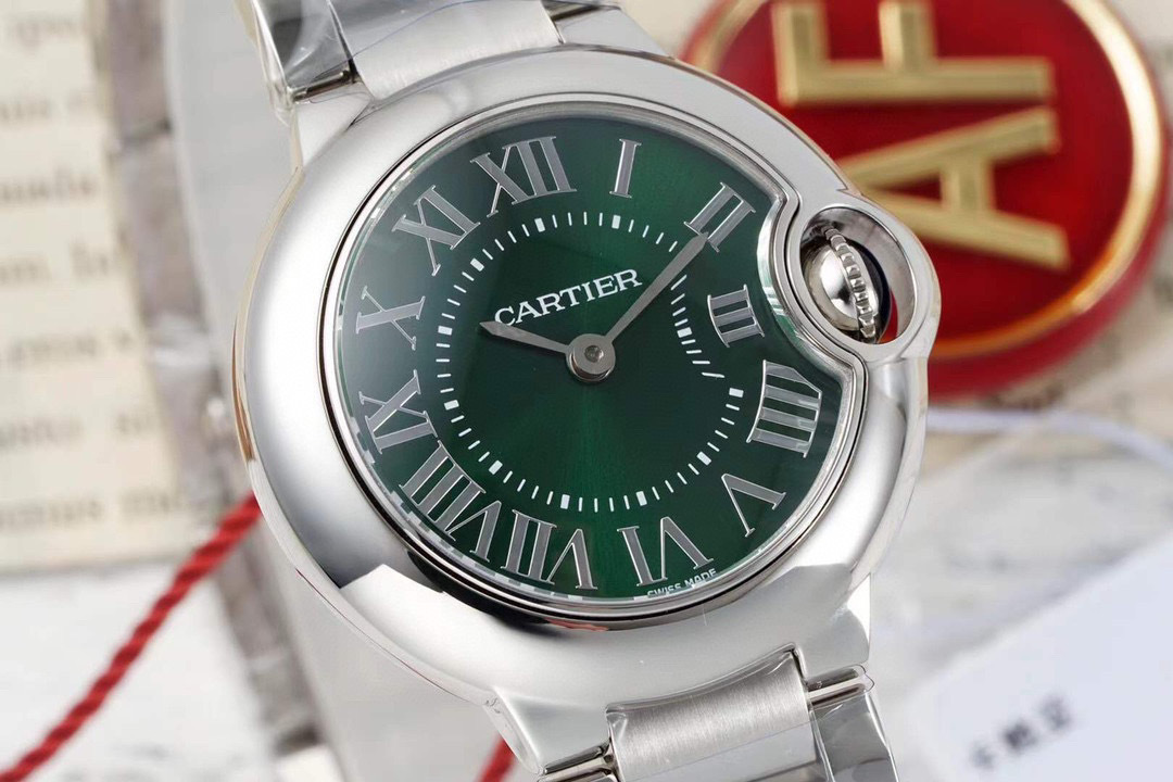 Cartier Ballon Bleu 40mm Watch, Dark Green Dial