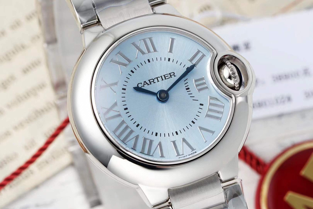 Cartier Ballon Bleu De Cartier Watch 33mm, Automatic Movement, Steel WSBB0062