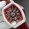 Franck Muller Vanguard Yachting Red Dial Watch, 42.5mm x 52.7mm