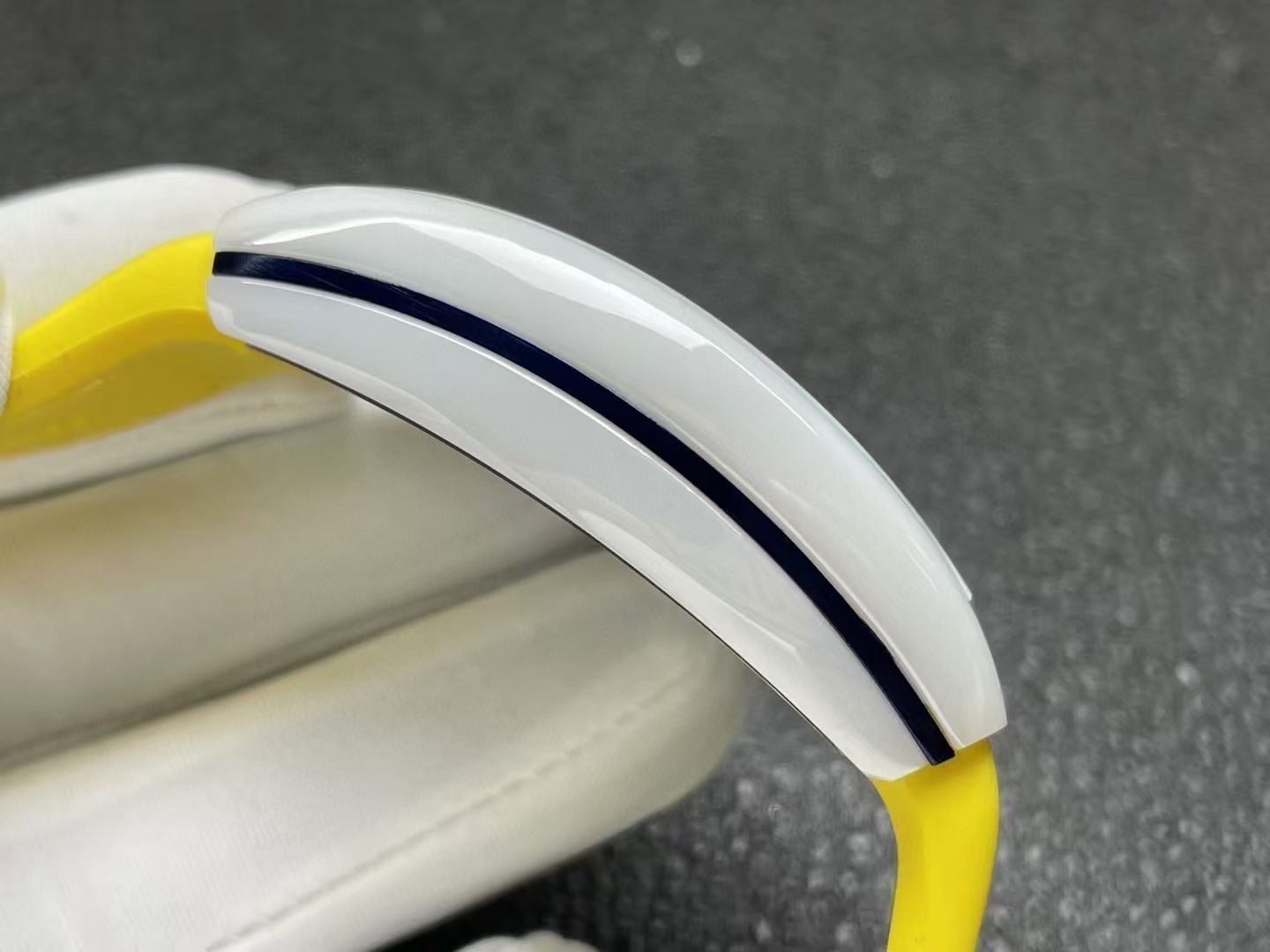 Franck Muller Vanguard V45 White Ceramic Case Yellow