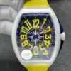 Franck Muller Vanguard V45 White Ceramic Case Yellow