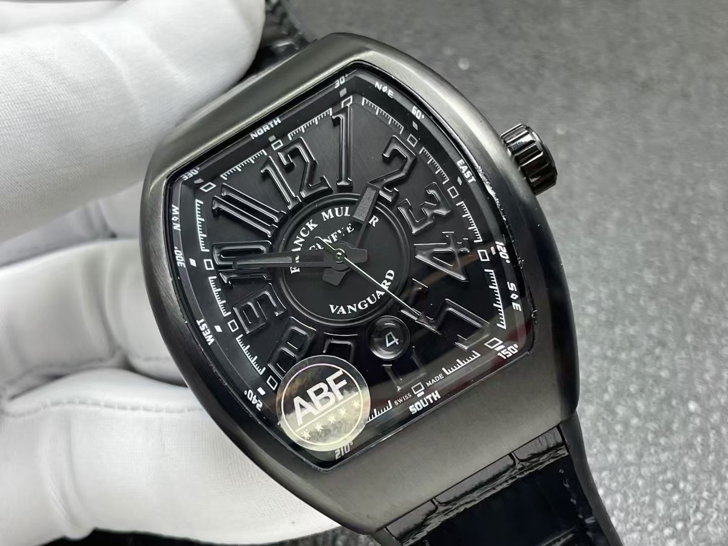 FRANCK MULLER | VANGUARD, REFERENCE TT NR BR NR A DLC-COATED TITANIUM WRISTWATCH WITH DATE, CIRCA 2017