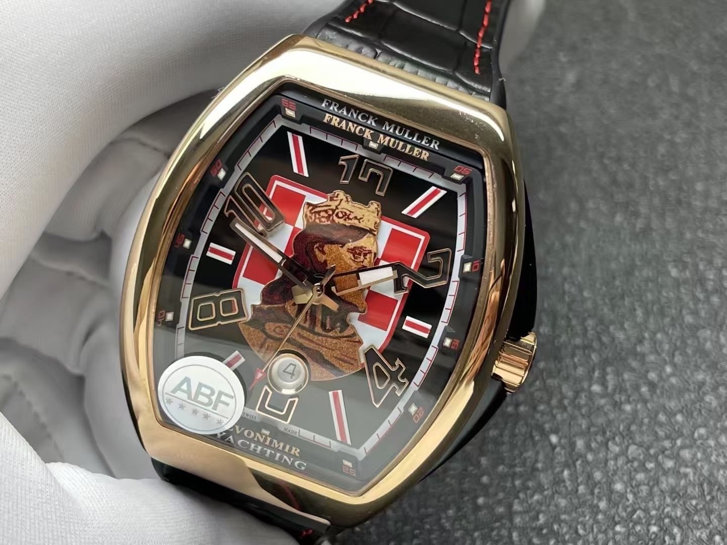 Franck Muller Vanguard V 45 SC DT RCG Stainless steel Black . Franck Muller Vanguard V45 Croatia ZVONIMIR Rose Gold Black